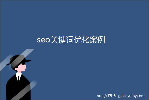 seo关键词优化案例